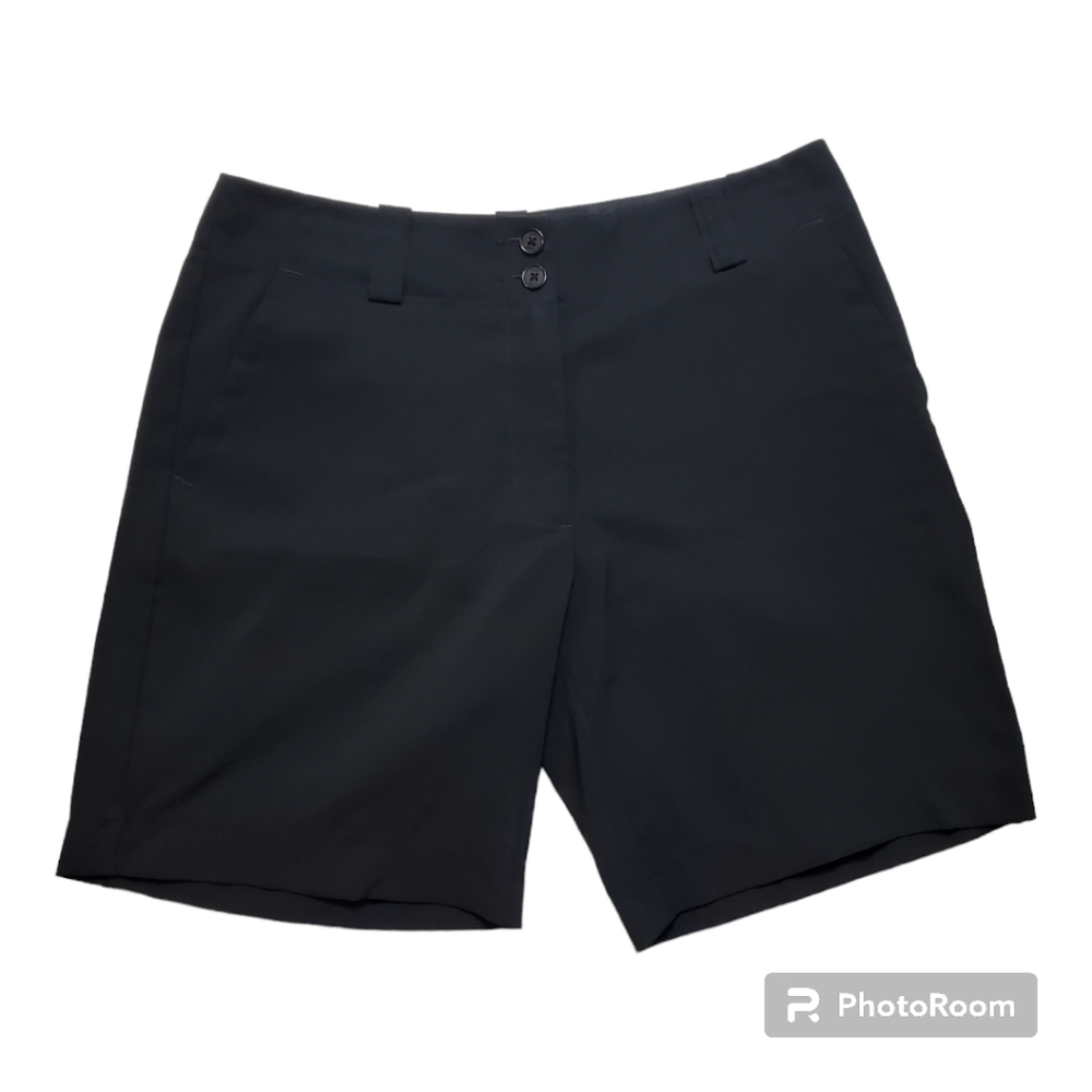 Nike Golf Womens Black Bermuda Active Shorts Size 6p Fitdry